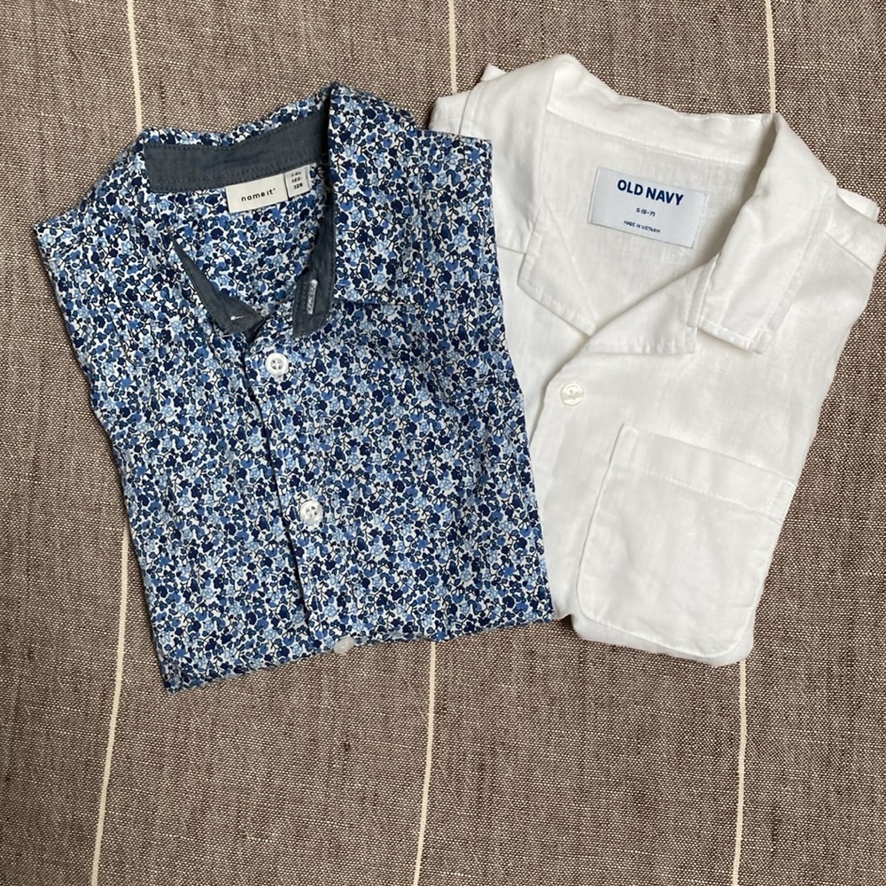 2 Short Sleeve Shirts -  size 7